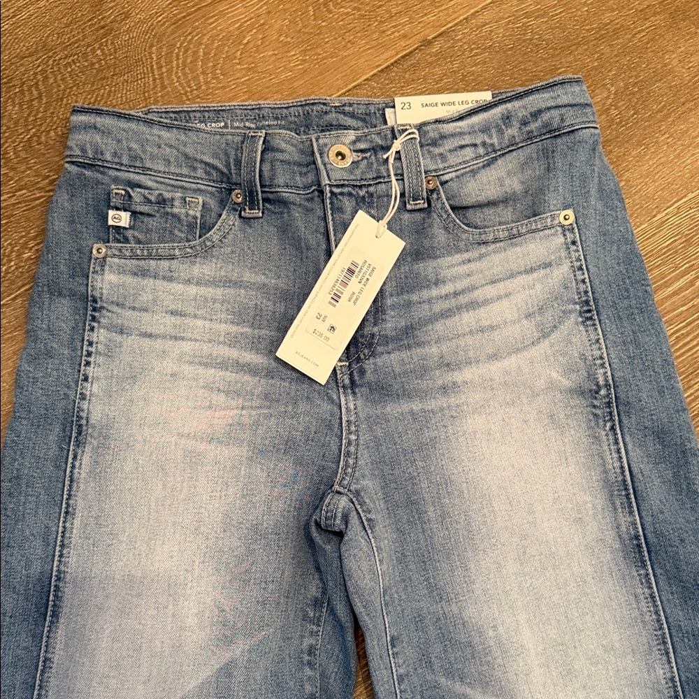 Saige AG wide leg Leg Crop Jeans - Picture 3 of 5